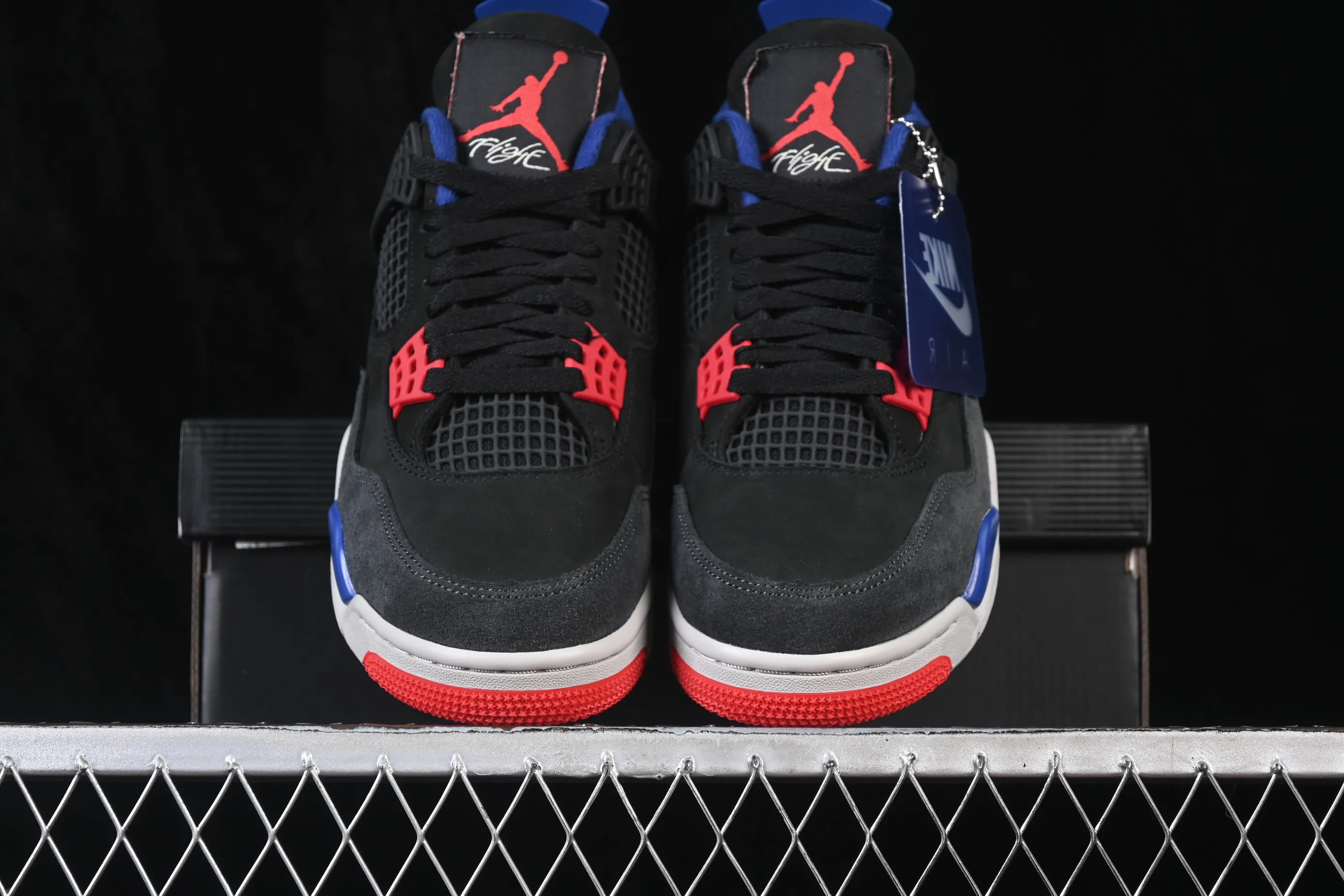 All categories Air Jordan Jordan series basketball shoes Air Jordan 4 LJR version Air Jordan 4 Retro "Lase" AJ4 Joe 4 black gray blue color FV5029-003